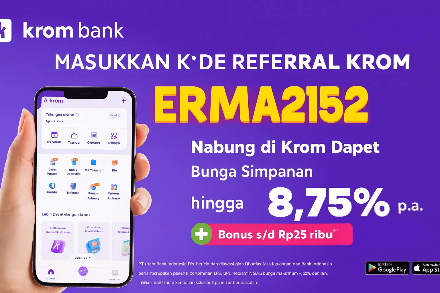 Kode Referral Krom Bank